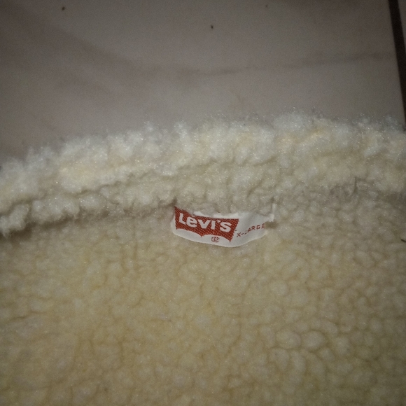 Levi's navy corduroy wool jacket vest xl unisex - Picture 3 of 3